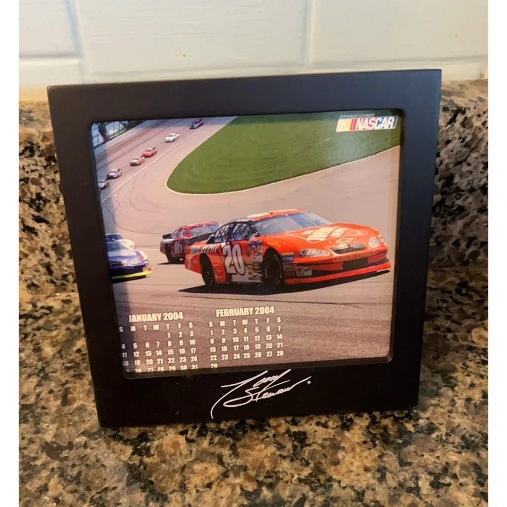 Vintage Tony Stewart wooden desk calendar 2004 in box